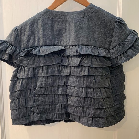 Isadora Grey Shrug Cover for Dressy Outfit Size 8 - Picture 2 of 4